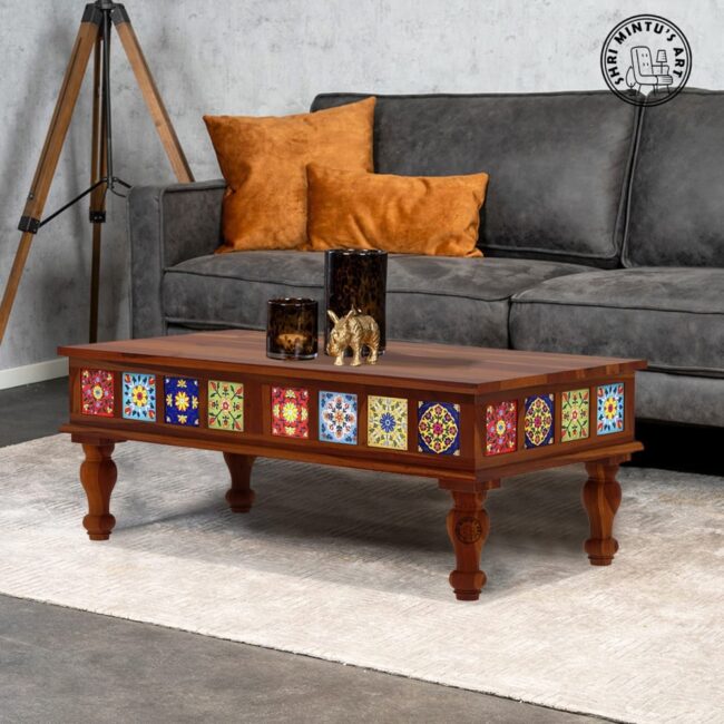 Cronx Coffee Table with Ceramic Tiles