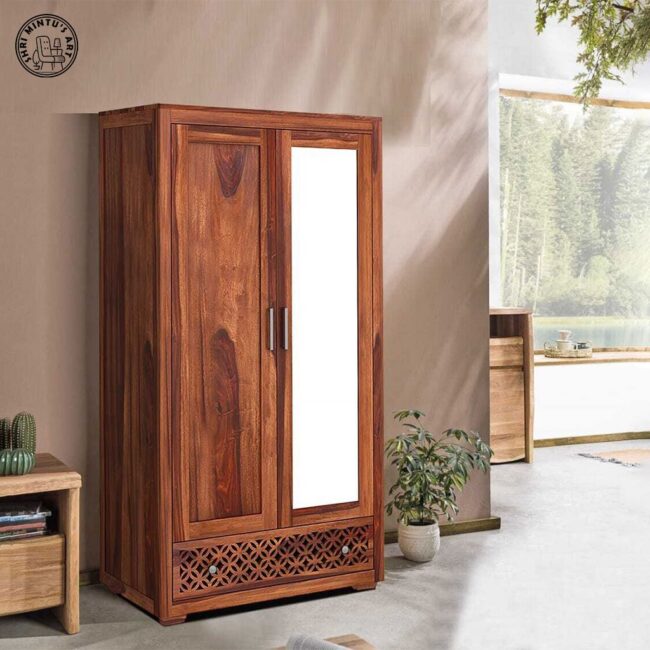 Roncrey 2 Door Wardrobe With Mirror