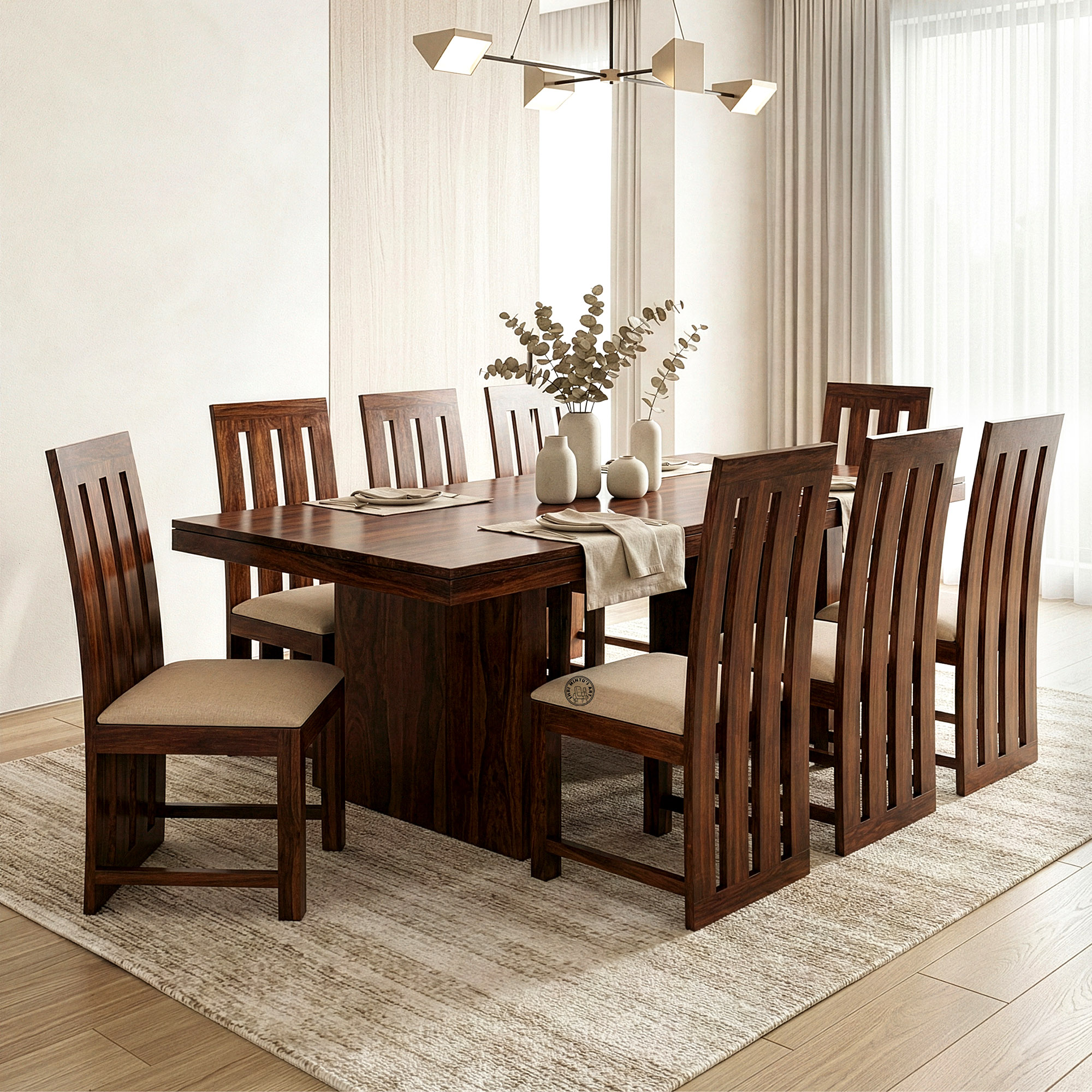 Solid wood dining set