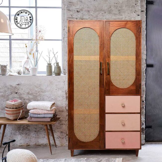 Uttan Solid Wood Wardrobe