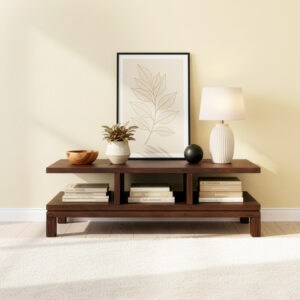 Wooden console table