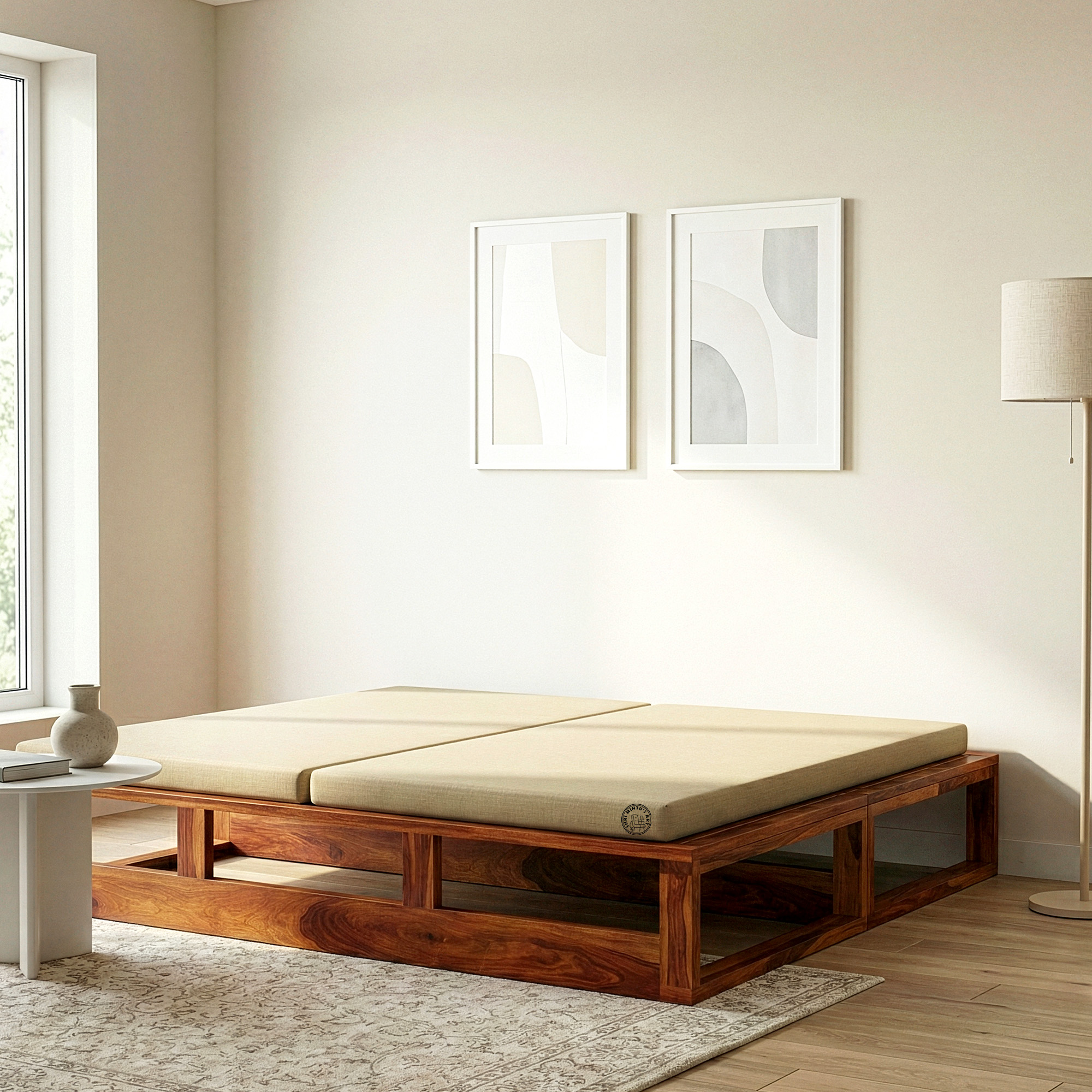 solid wood sofa cum bed