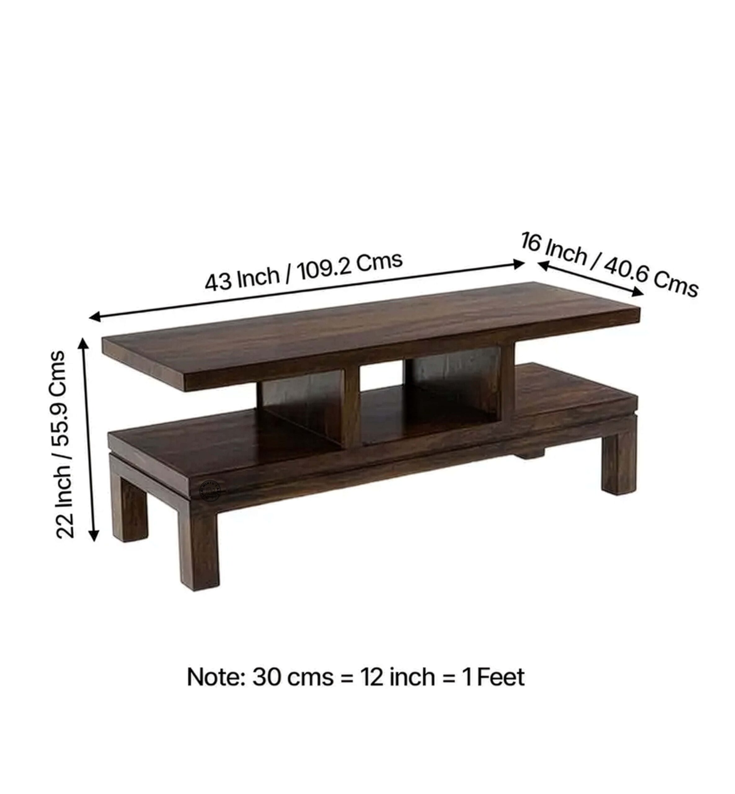 wooden console table