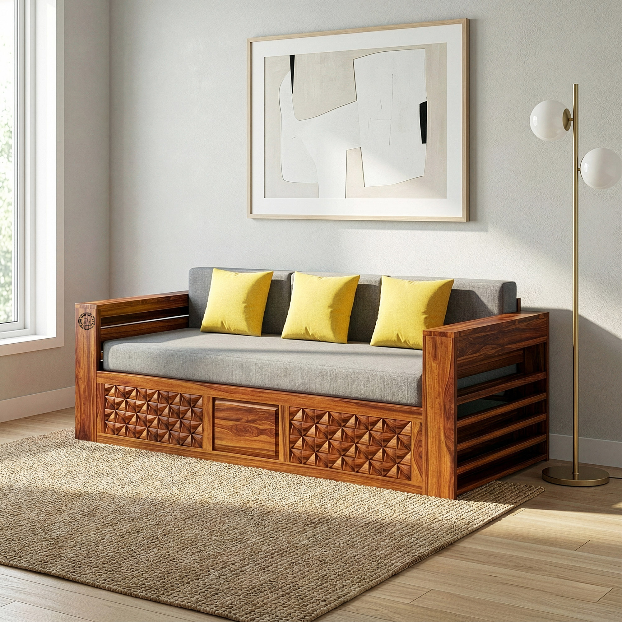 Wooden Sofa Set Design