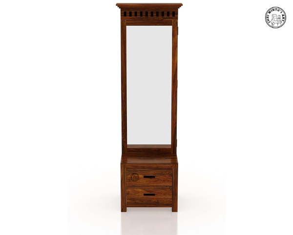 dressing table with drawer and mirror