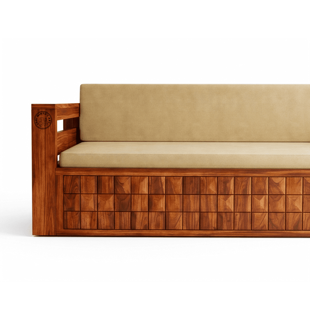 solid wood sofa