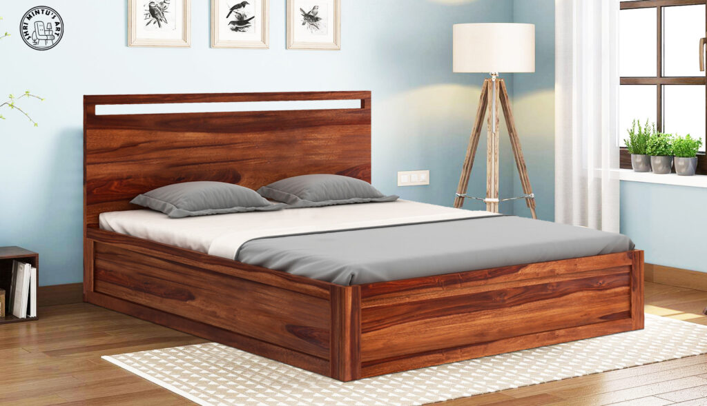 simple wooden bed designs catalogue