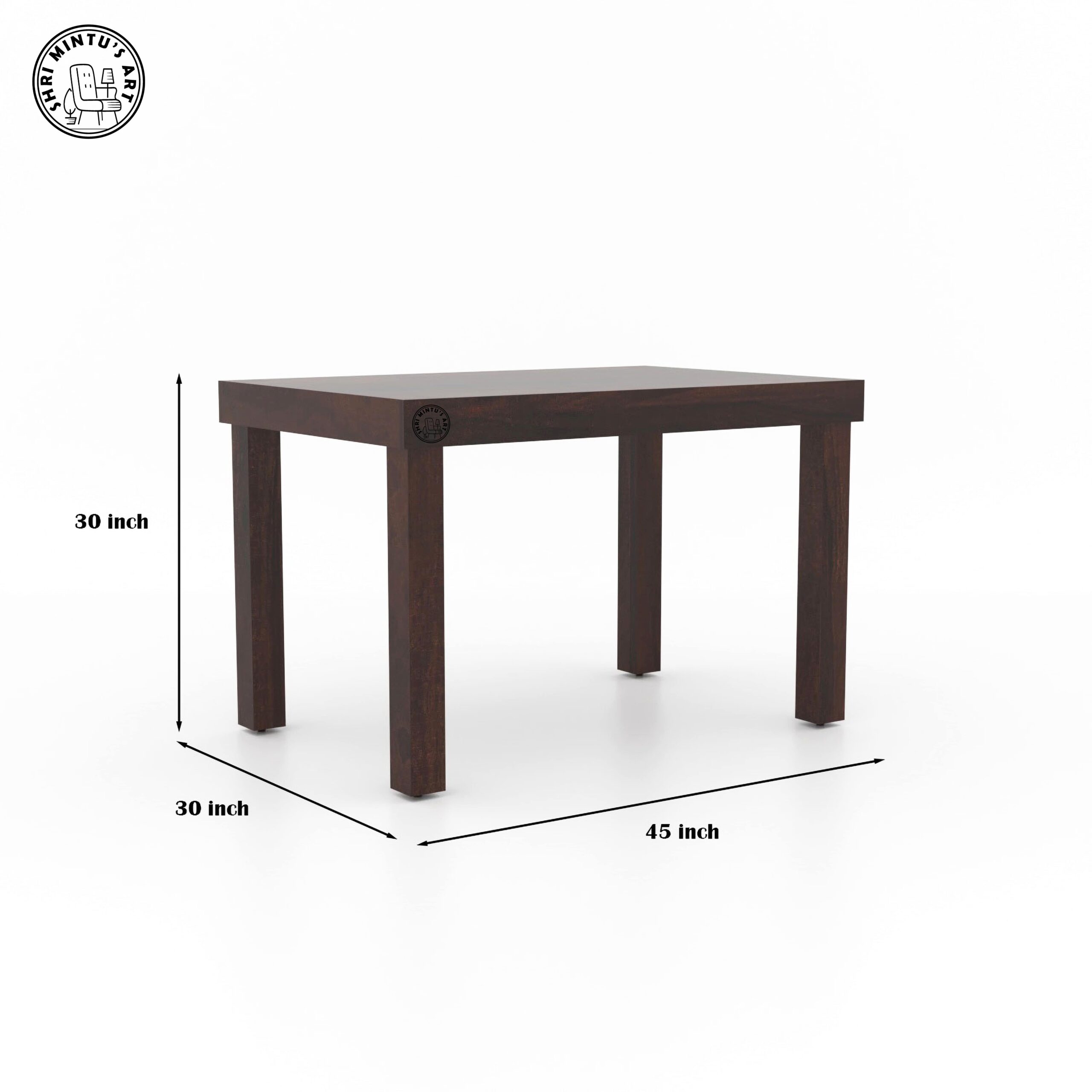 4 seater dining table size