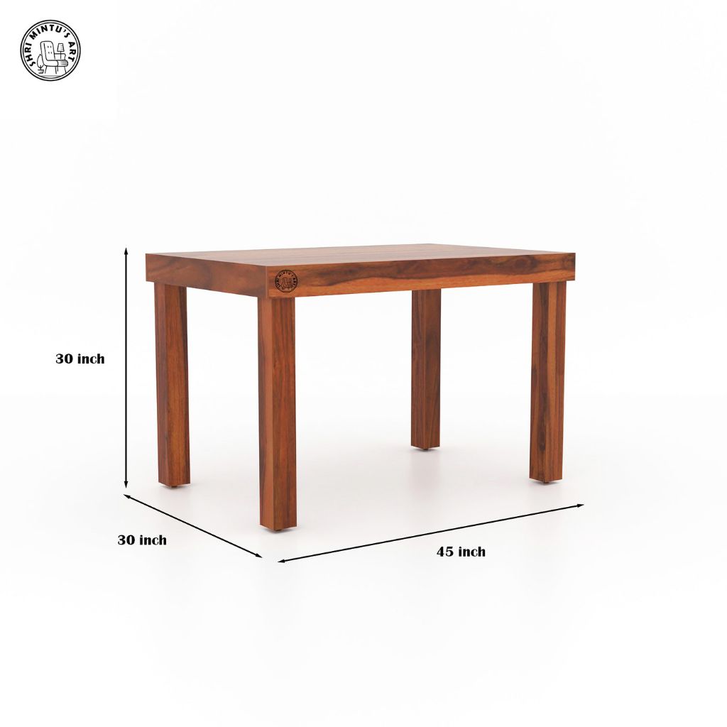 wooden 4 seater dining table set