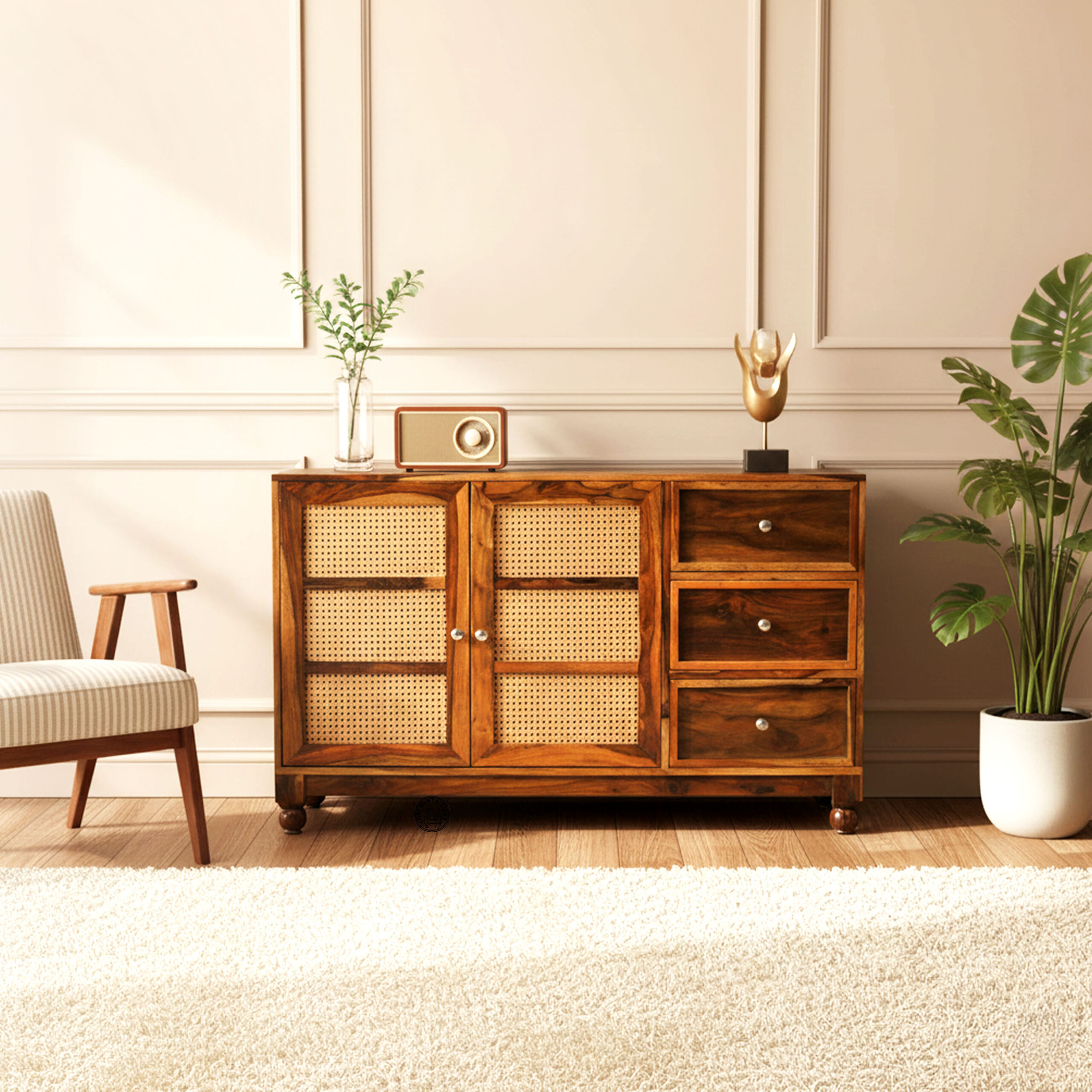 Solid Wood Sideboard