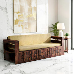 wooden sofa cum bed
